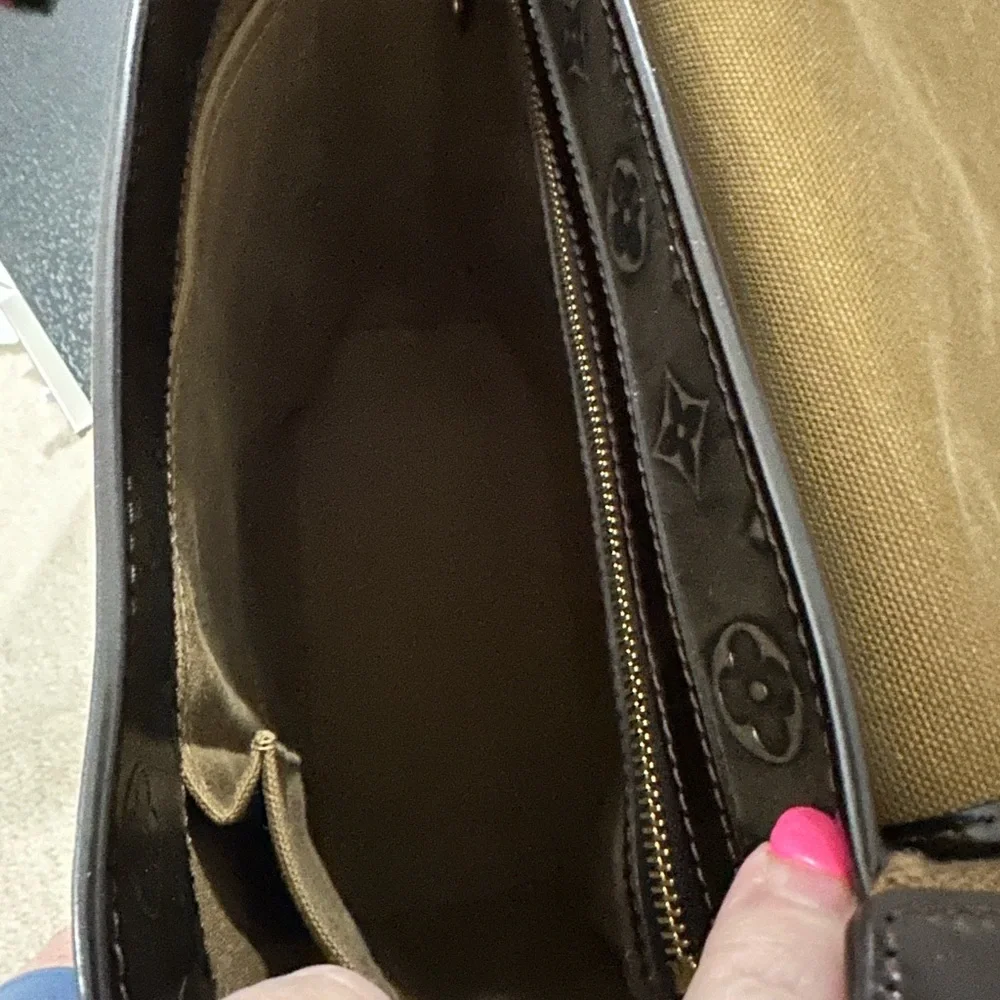 Louis Vuitton Limited Edition Bronze Monogram Embossed Leather Sergent Bag